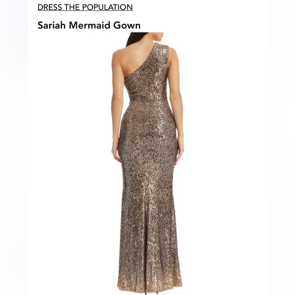 Sequin mermaid gown, worn once - Picture 3 of 5